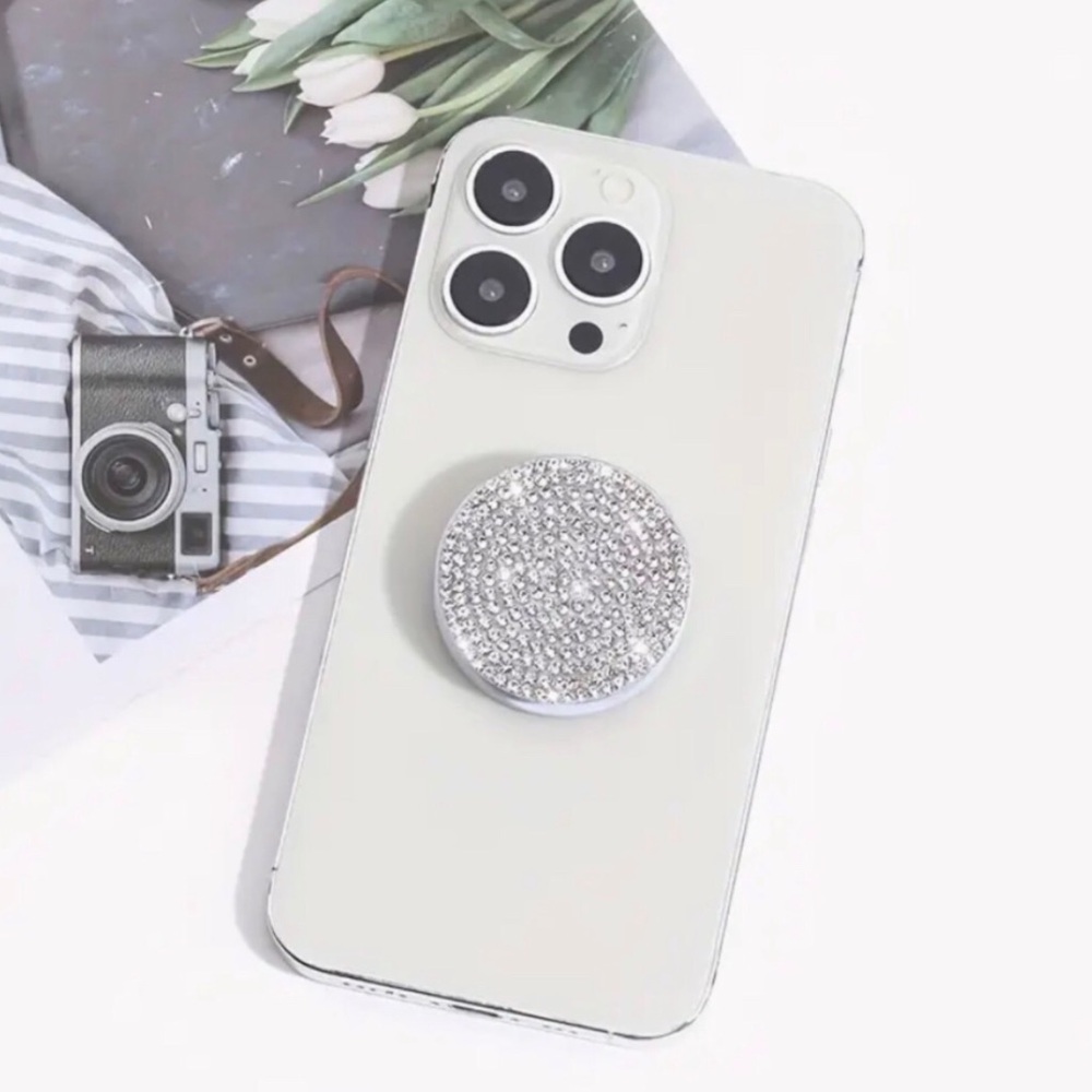 💎🤑💍Stylish, Luxury, Diamond Stick -On Push-Pull Phone Bracket